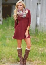 Robe décontractée en tricot