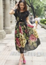 Robe décontractée en chiffon