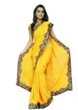 Robe Sari Jaune