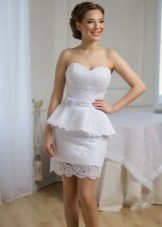 Gaine de robe de mariage avec basky