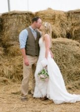 Robe de mariée rustique