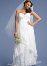 Robe de mariée longue taille haute