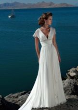 Robe de mariée longue taille haute