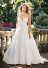 Robe de mariée longue taille haute