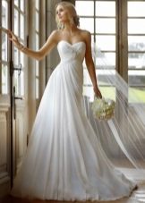 Robe de mariée longue taille haute