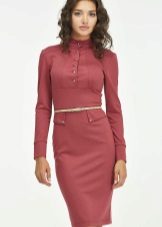 Robe à col montant