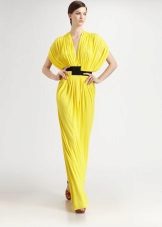 Robe tricotée avec une manche basse