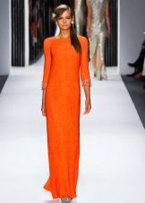 Robe printanière orange
