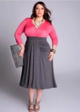 Robe bicolore pour le plein