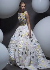 Robe printanière moelleuse avec un imprimé