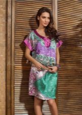 Robe en soie faite maison