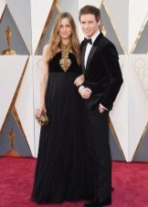 Eddie Redmain és felesége Hannah Bagshow az Oscars 2016-ban