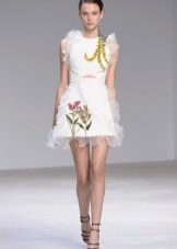 Robe d'été courte blanche