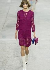 maille de robe d'été tricotée
