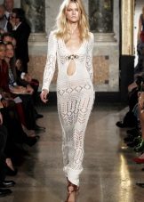 Robe d'été tricotée au sol