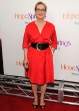 Robe d'été pour femme 50 ans rouge