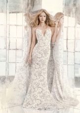 Robe de mariée en dentelle d'été