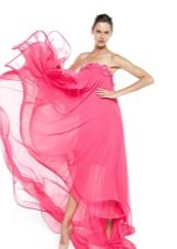 Robe d'été rose au sol