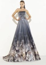 Robe de soirée imprimée