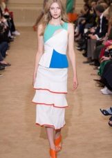 Robe d'été à volants midi