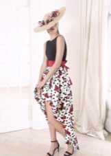 Robe d'été couleur haute-basse