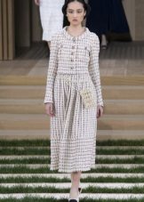 Robe d'automne tweed chaud