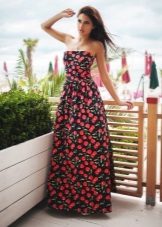 Robe bandeau longue d'été