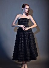Robe bustier noire