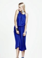  Robe en jersey bleu