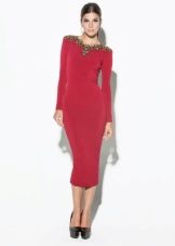 Robe en jersey à manches