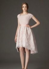 Robe en jersey taille haute