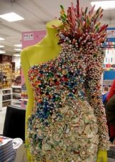 Robe asymétrique de bonbons