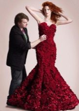 Robe de sirène de fleurs