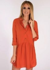 Robe avec jupe ample taille basse pour triangle inversé