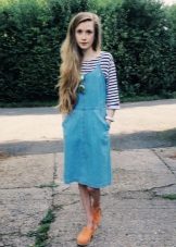 Robe midi en jean