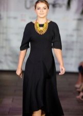Robe de soirée en laine high-low