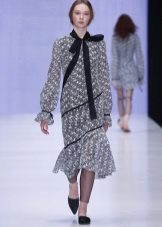 Robe en laine imprimée