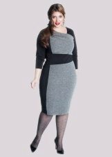 Robe en laine pour deux tons