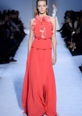 Robe en crêpe de Chine rose