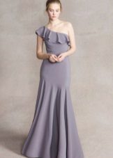  Robe en crêpe de Chine à volants