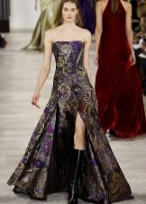 Robe en crêpe de Chine avec imprimé