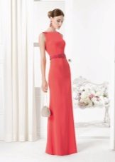 Robe longue en crêpe de Chine