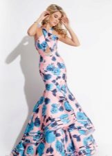 Robe de sirène en crêpe de Chine
