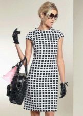 Robe à carreaux style années 60