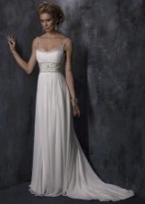 Robe de mariée de style Empire avec train