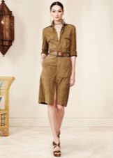 Robe safari rétro au genou