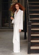 Robe de mariée de style rétro au sol