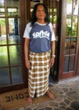 Sarong - une méthode pour attacher la ceinture en Birmanie