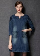 Jean tunique robe d'hiver