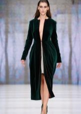 Robe de soirée d'hiver fendue